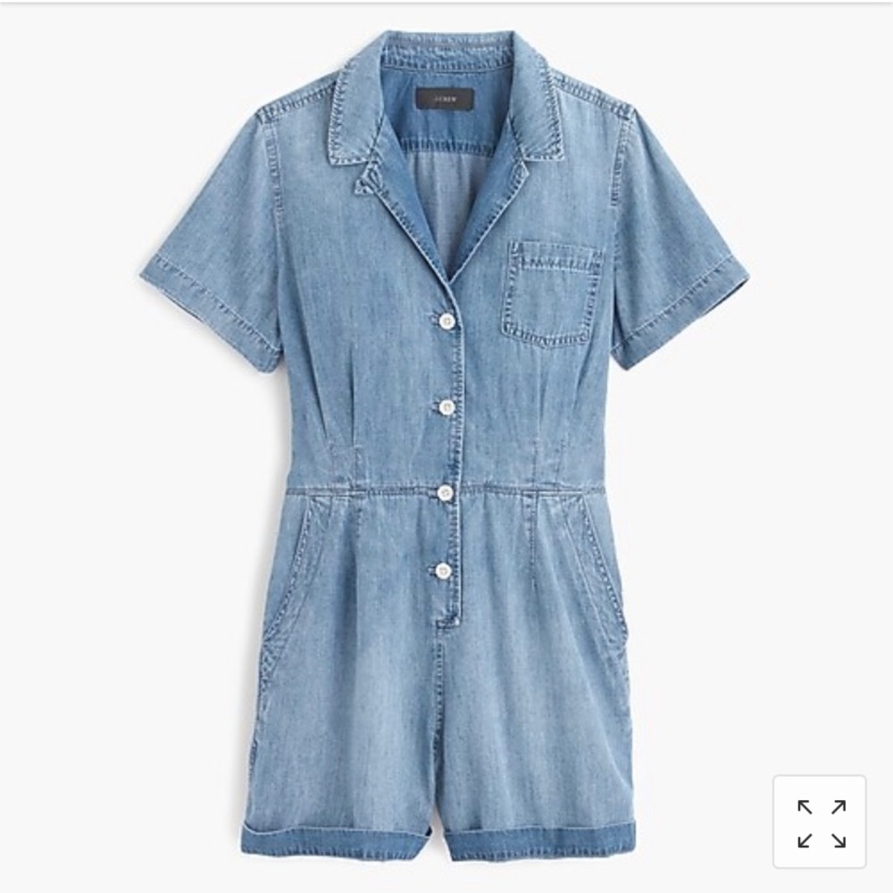 J.Crew Chambray Romper BRAND NEW